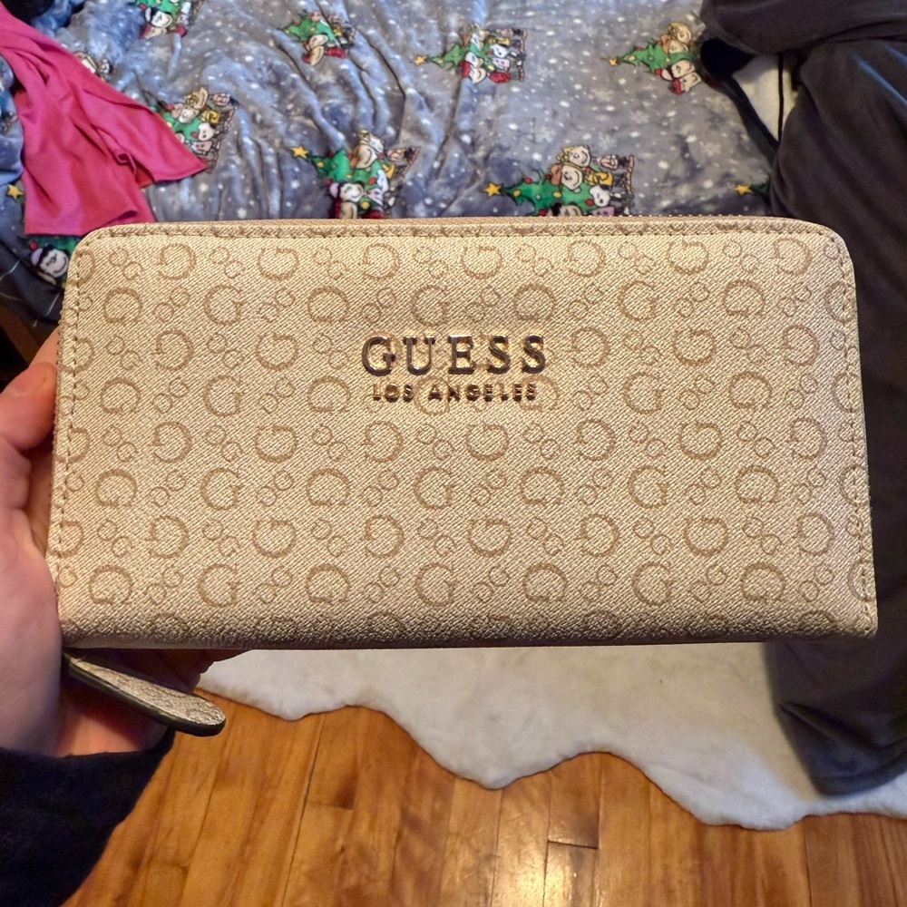 Guess Tan Monogram Wallet